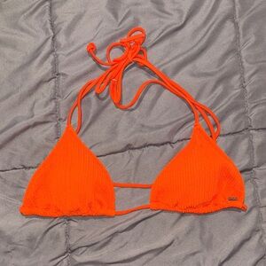 Victoria's Secret Bright Orange Triangle Bikini Top
